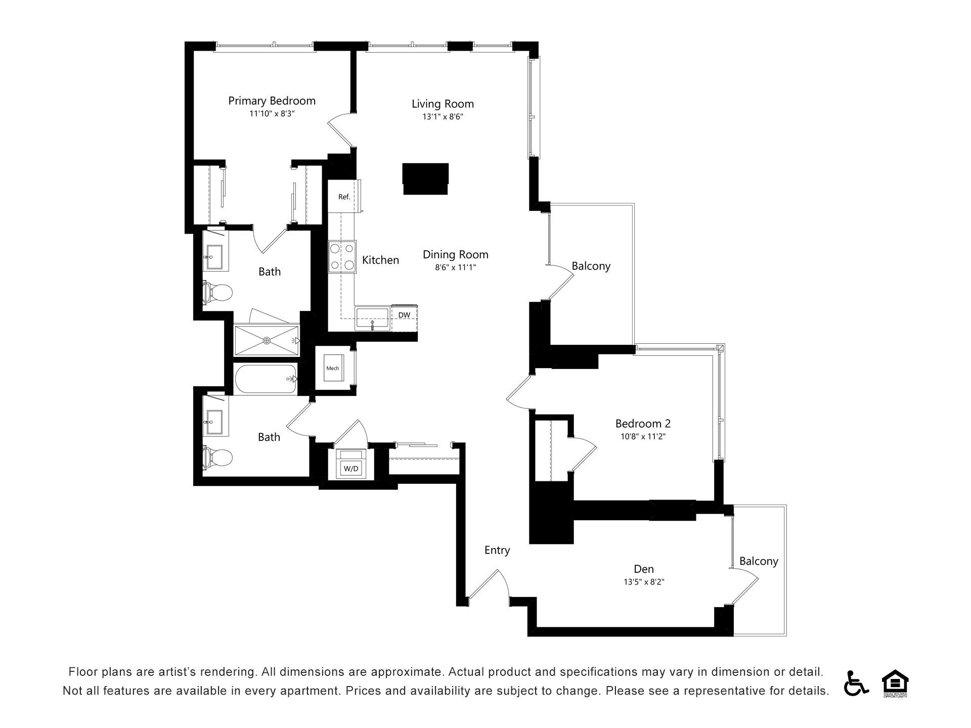 Floor plan layout diagram for B27
